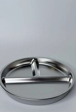 Meadow Lane Collective Meadow Lane Collective Stainless Steel Baby and Toddler+ Divider Suction Plate - Grey