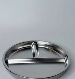 Meadow Lane Collective Meadow Lane Collective Stainless Steel Baby and Toddler+ Divider Suction Plate - Grey