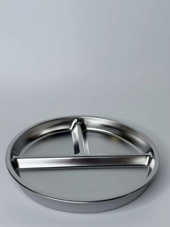 Meadow Lane Collective Meadow Lane Collective Stainless Steel Baby and Toddler+ Divider Suction Plate - Grey