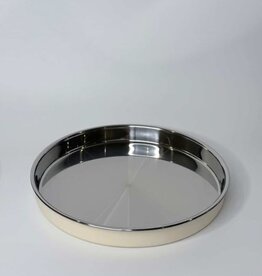 Meadow Lane Collective Meadow Lane Collective Non-Slip Stainless Steel Plate - Cream