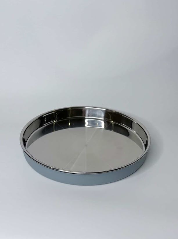 Meadow Lane Collective Meadow Lane Collective Non-Slip Stainless Steel Plate - Blue