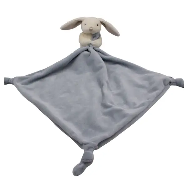 Petite Vous Petite Vous Mika the Bunny Mini Toy & Comfort Blanket - Dusty Blue