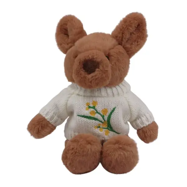 Petite Vous Petite Vous Jojo the Kangaroo with Embroidered Wattle Jumper