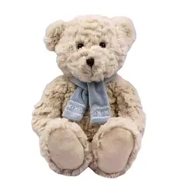 Petite Vous Petite Vous Eddie the Bear with Blue Embroidered Scarf
