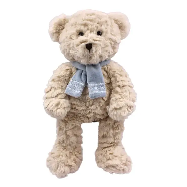 Petite Vous Petite Vous Eddie the Bear with Blue Embroidered Scarf