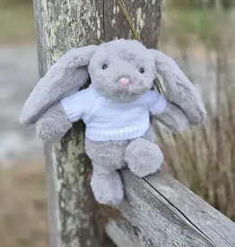 Petite Vous Petite Vous Ziggy the Rabbit Grey with Plain Jumper