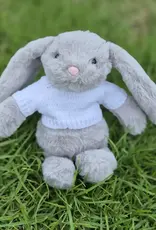 Petite Vous Petite Vous Ziggy the Rabbit Grey with Plain Jumper