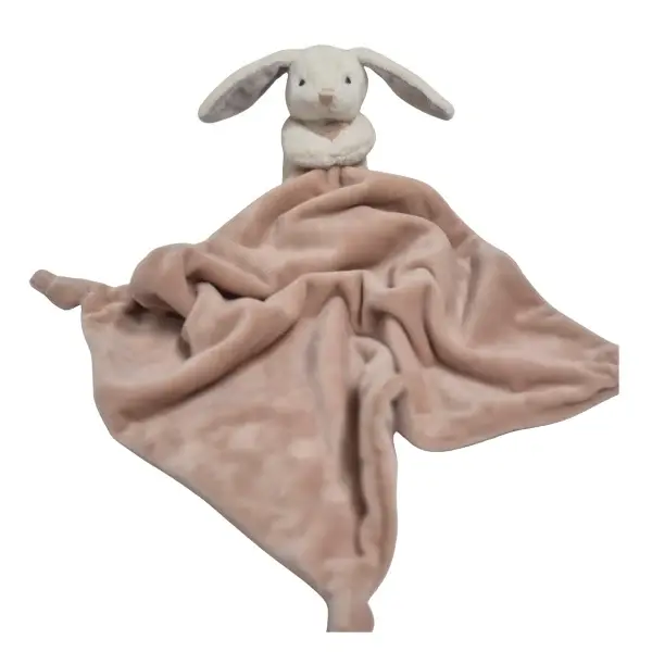 Petite Vous Petite Vous Mia the Bunny Baby Comforter / Dusty Pink Blanket Warm