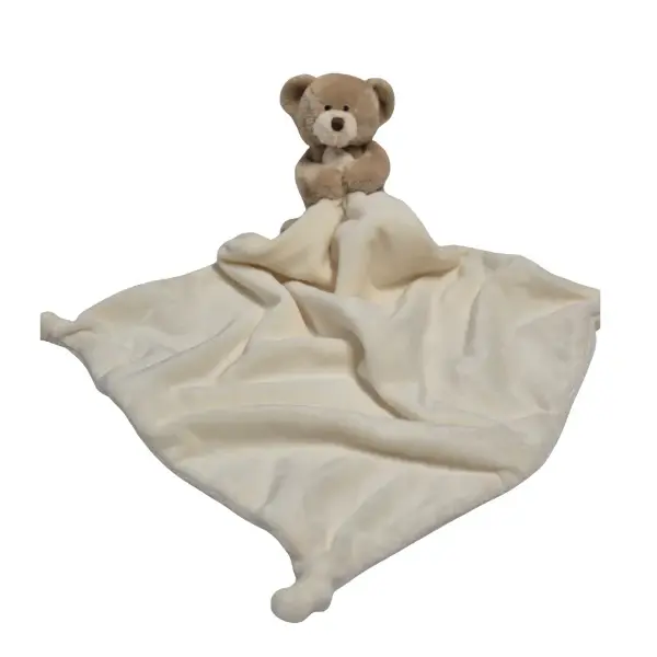 Petite Vous Petite Vous Bailey the Bear Baby Comforter / Cream Blanket WARM
