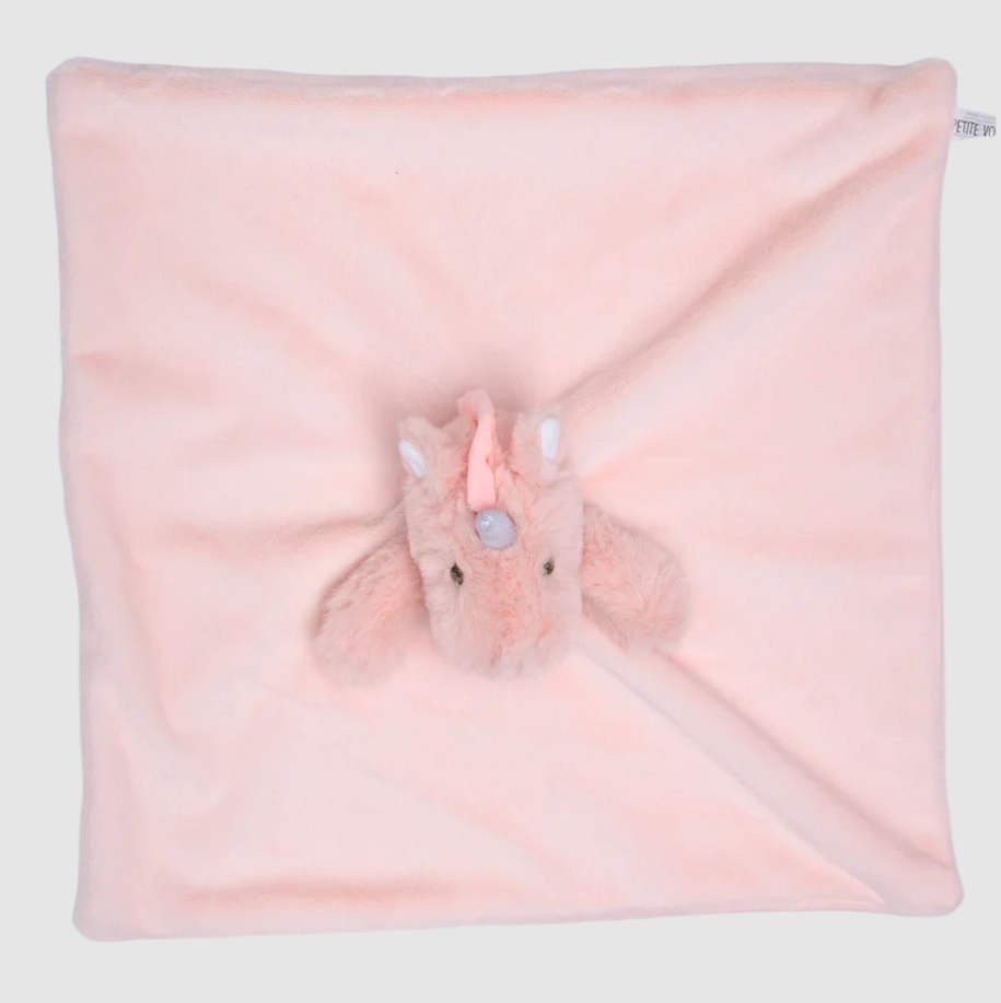 Petite Vous Petite Vous Matilda the Unicorn - Baby Comforter / Pink Blanket WARM