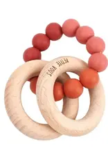 Petite Vous Petite Vous Silicone + Beechwood Teething Rings (Desert Earth)