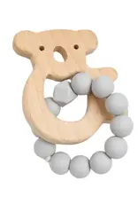 Petite Vous Petite Vous Koala Silicone + Beechwood Teether (Cloud Grey)