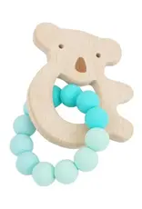 Petite Vous Petite Vous Koala Silicone + Beechwood Teether (Ocean Teal)