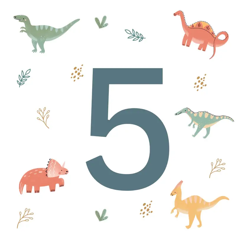 Petite Vous Petite Vous Greeting Card - Dinosaur Birthday 5