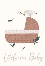 Petite Vous Petite Vous Greeting Card - Welcome Baby Basket