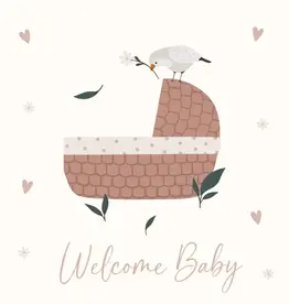 Petite Vous Petite Vous Greeting Card - Welcome Baby Basket