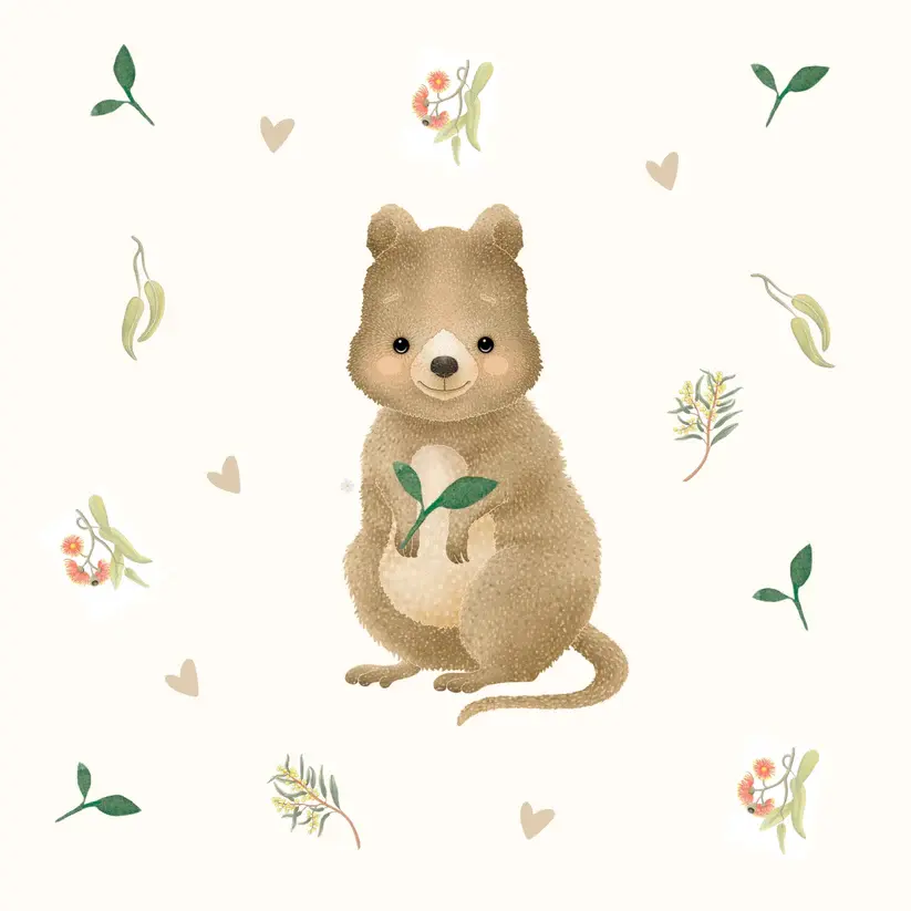 Petite Vous Petite Vous Greeting Card - Quokka Single