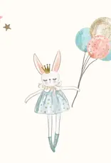 Petite Vous Petite Vous Greeting Card - Rabbit Princess with Balloons