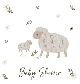 Petite Vous Petite Vous Greeting Card - Baby Shower Lamb