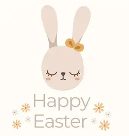 Petite Vous Petite Vous Greeting Card - Easter Rabbit with Bow