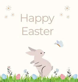 Petite Vous Petite Vous Greeting Card - Easter Rabbit with Eggs