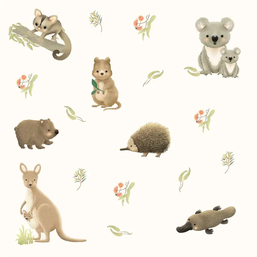 Petite Vous Petite Vous Greeting Card - Aussie Animals