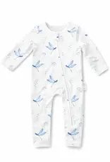 dry baby co. dry baby co. Blowout Buddy Zip Romper - Blue Dragonflies