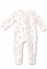 dry baby co. dry baby co. Blowout Buddy Zip Romper - Pink Bows