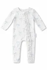 dry baby co. dry baby co. Blowout Buddy Zip Romper - Blue Bows