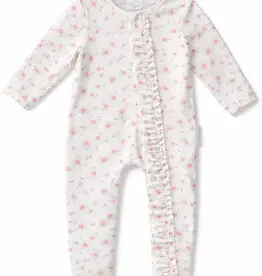 dry baby co. dry baby co. Blowout Buddy Zip Romper - Vintage Pink Floral