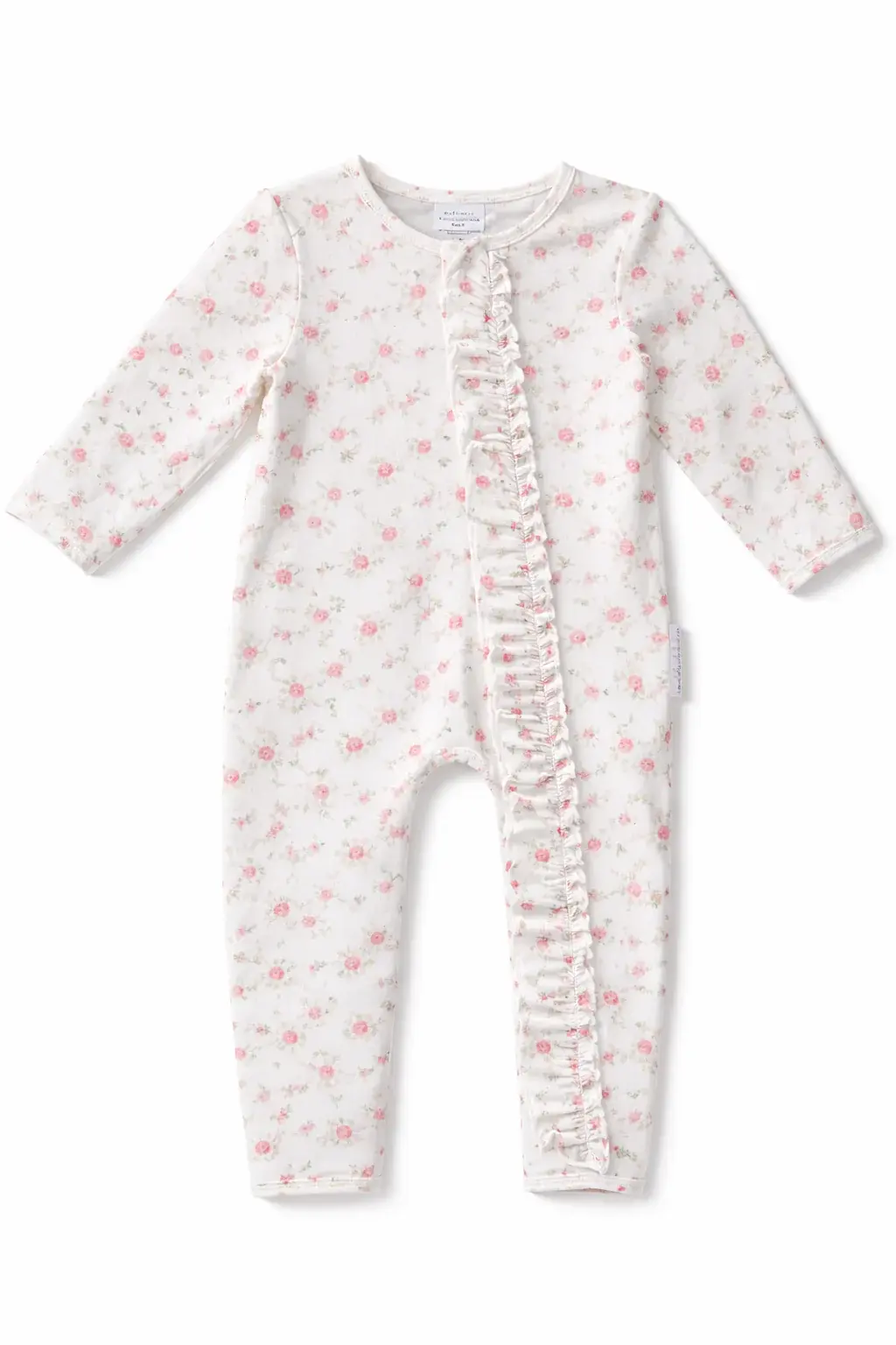 dry baby co. dry baby co. Blowout Buddy Zip Romper - Vintage Pink Floral