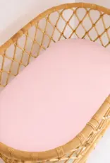 dry baby co. dry baby co. Waterproof Fitted Sheet Organic Cotton Small Bassinet - Baby Pink