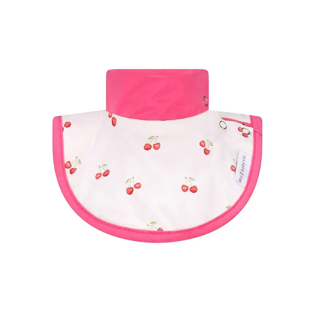 dry baby co. dry baby co. Waterproof Dribble Bib - 2 Pack - Pink Cherries