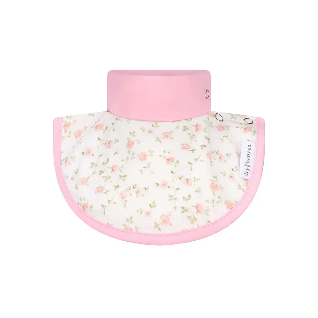 dry baby co. dry baby co. Waterproof Dribble Bib - 2 Pack - Vintage Pink Floral