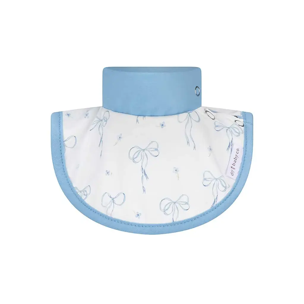 dry baby co. dry baby co. Waterproof Dribble Bib - 2 Pack - Blue Bows