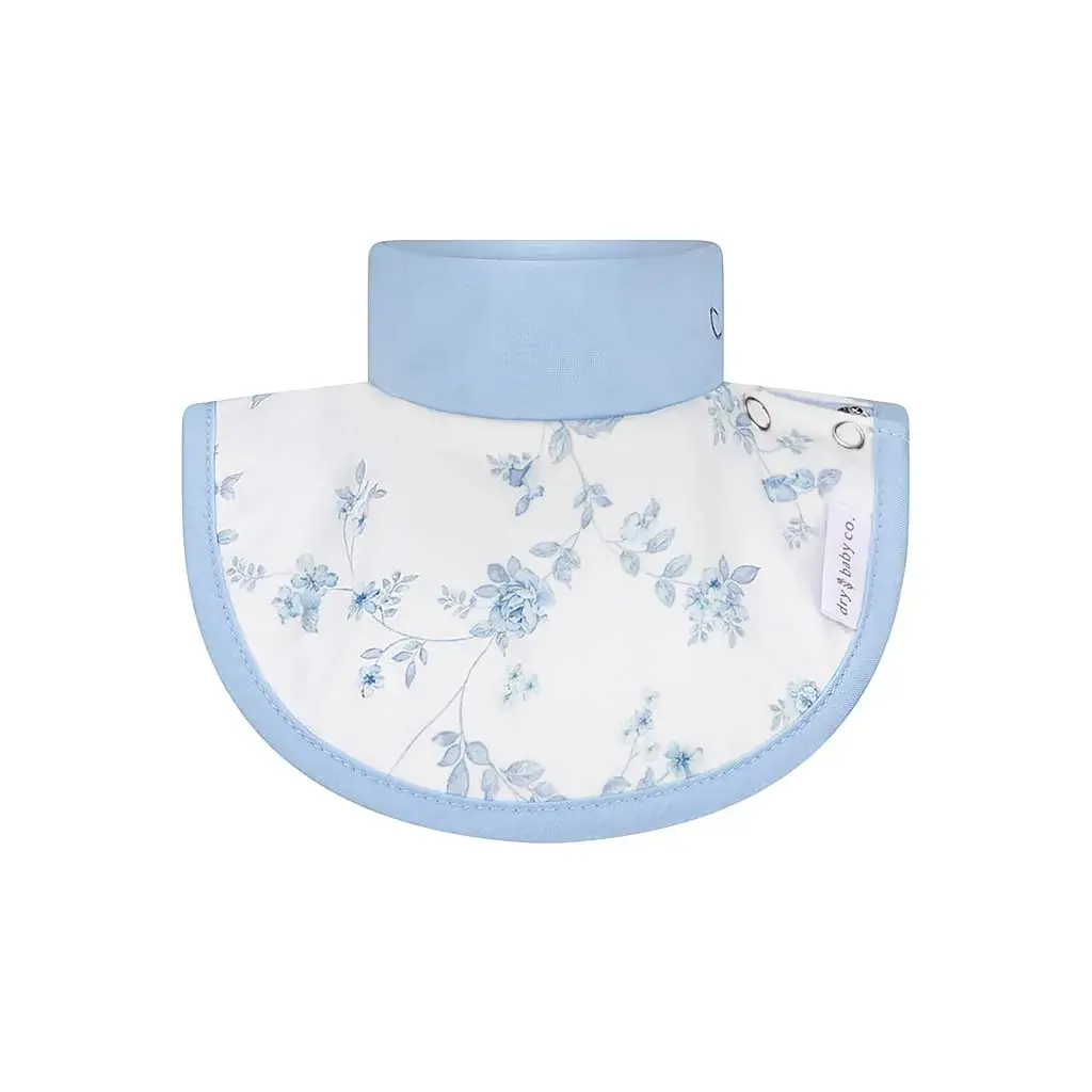 dry baby co. dry baby co. Waterproof Dribble Bib - 2 Pack - Vintage Blue Floral
