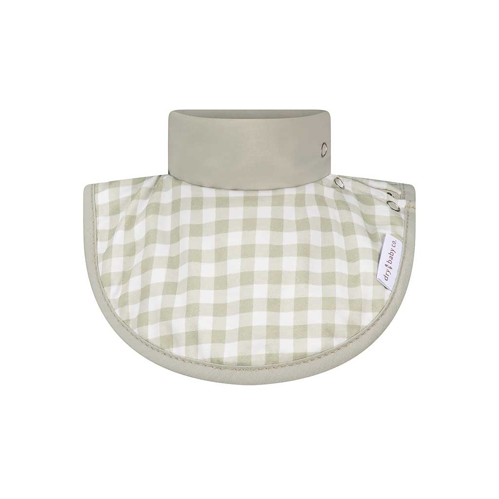 dry baby co. dry baby co. Waterproof Dribble Bib - 2 Pack - Sage Gingham
