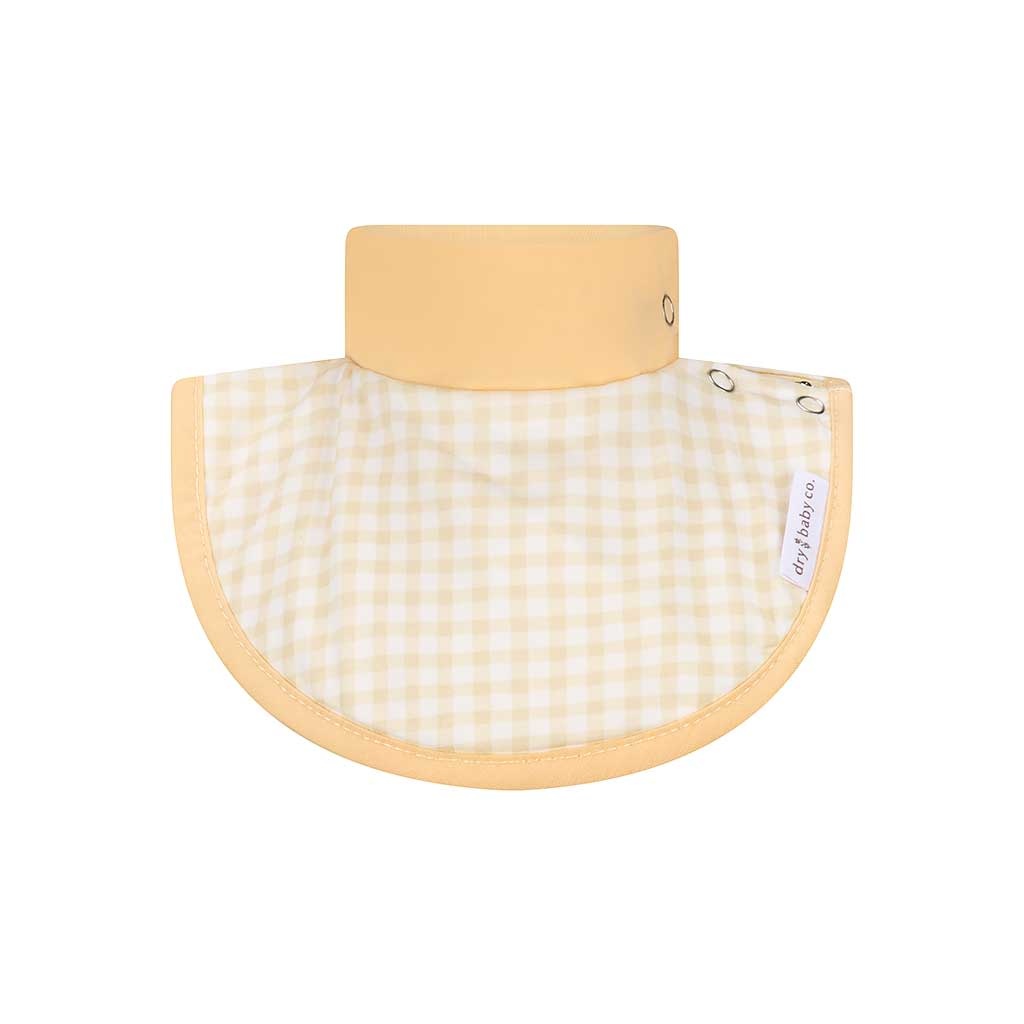 dry baby co. dry baby co. Waterproof Dribble Bib - 2 Pack - Butter Yellow Gingham