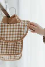 dry baby co. dry baby co. Waterproof Dribble Bib - 2 Pack - Chocolate Gingham