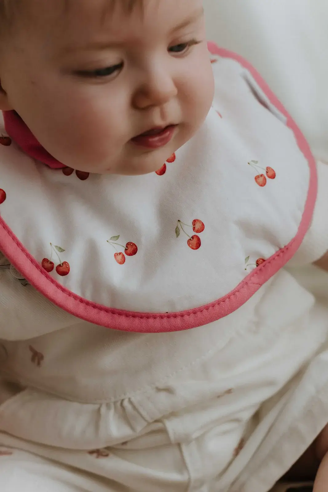 dry baby co. dry baby co. Waterproof Dribble Bib - 2 Pack - Pink Cherries