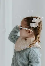 dry baby co. dry baby co. Waterproof Dribble Bib - 2 Pack - Beige Gingham