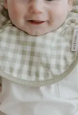 dry baby co. dry baby co. Waterproof Dribble Bib - 2 Pack - Sage Gingham