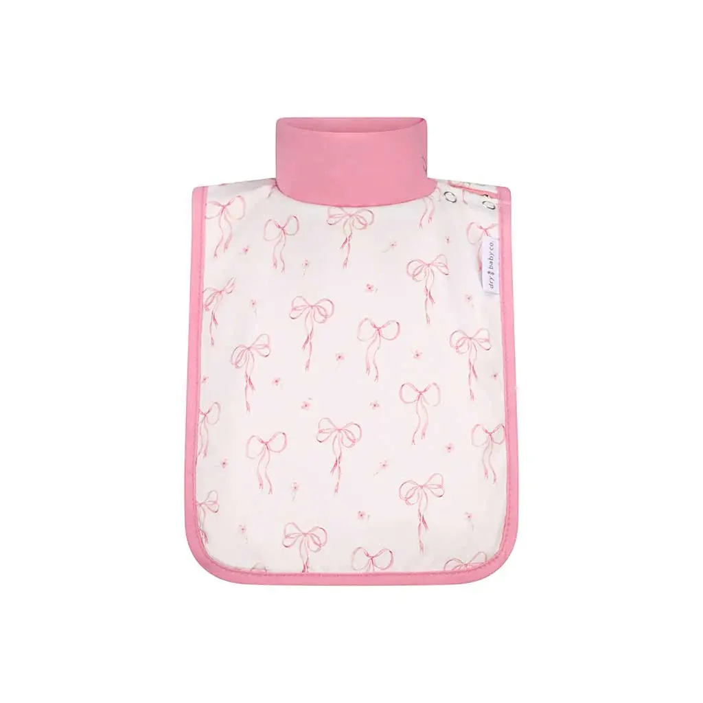 dry baby co. dry baby co. Waterproof Full Coverage Bib - 2 Pack - Pink Bows