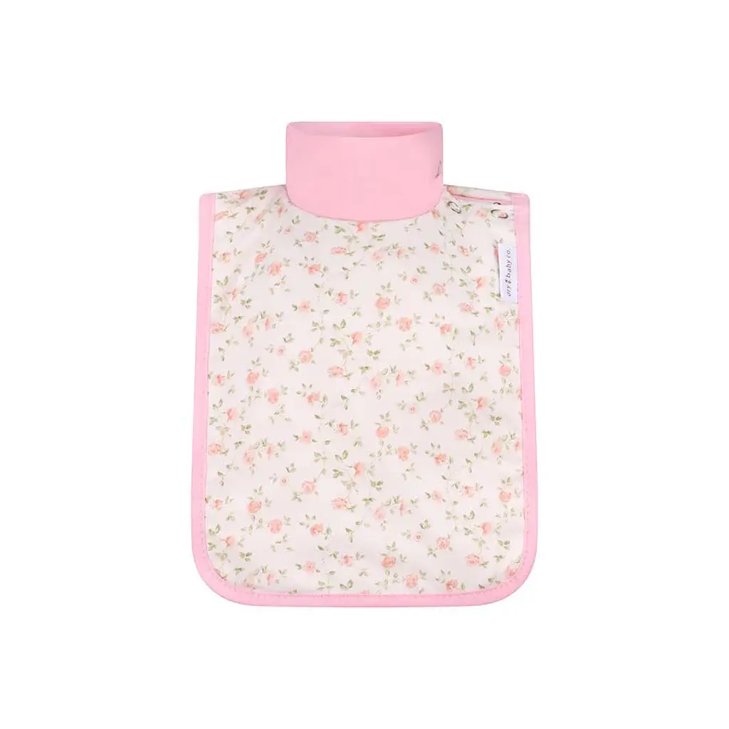 dry baby co. dry baby co. Waterproof Full Coverage Bib - 2 Pack - Vintage Pink Floral