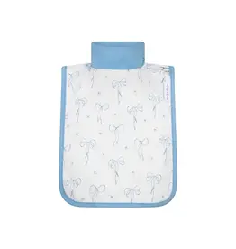 dry baby co. dry baby co. Waterproof Full Coverage Bib - 2 Pack - Blue Bows