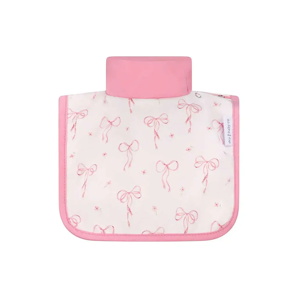 dry baby co. dry baby co. Waterproof Regular Coverage Bib - 2 Pack - Pink Bows