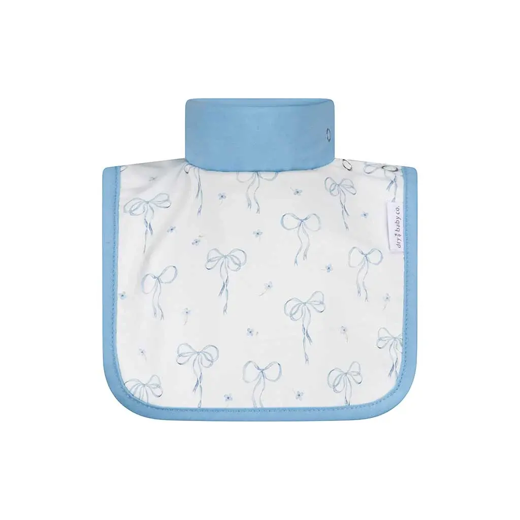 dry baby co. dry baby co. Waterproof Regular Coverage Bib - 2 Pack - Blue Bows
