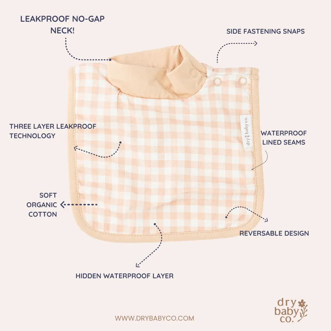 dry baby co. dry baby co. Waterproof Regular Coverage Bib - 2 Pack - Dragonflys