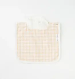 dry baby co. dry baby co. Waterproof Regular Coverage Bib - 2 Pack - Beige Gingham