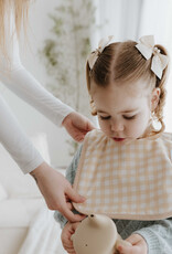 dry baby co. dry baby co. Waterproof Regular Coverage Bib - 2 Pack - Beige Gingham